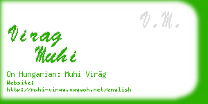 virag muhi business card